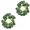 C, variant on 2 Pack Artificial Eucalyptus Candle Ring Wreaths, Green Fake Eucalyptus Leaves Mini Candle Holder Rings for Table Home Decor