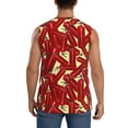 thumbnail image 4 of Pofeuu Fire Extinguisher Print Men's Muscle T-Shirt, Sleeveless, Muscle Tank, Classic Muscle Tee Top For Men Casual Sleeveless Muscle T-Shirt Trendy Clothes-Small, 4 of 7