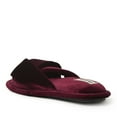 thumbnail image 2 of Dearfoams Women's Jules Shiny Velour Twist Vamp Slide Slippers, 2 of 6