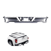 Rear Bumper Impact Face Bar Compatible with 2019 2020 2021 Chevy Silverado 1500 GMC Sierra 1500