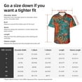 thumbnail image 5 of Kll Men'S Hawaiian Shirt Short Sleeve Button Down Beach Shirts-Mandala Colorful 1, 5 of 7
