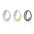 thumbnail image 2 of Double Hoop Ring for Single Piercing Hoop Surgical steel Annealed Twist Ring 20G, 2 of 9