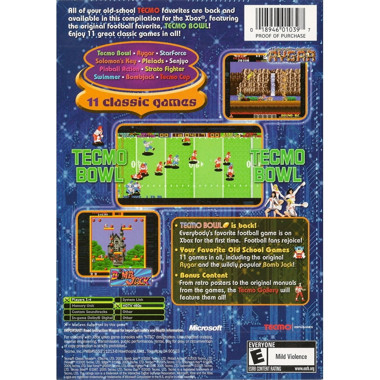 Tecmo Classic Arcade - Xbox - Walmart.com