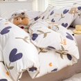 thumbnail image 1 of Cute Cartoon Bear Bedding Set Simple Duvet Cover Cotton Bed Linens Bed Sheets Pillowcase Single Double For Kids Decor Home, 1 of 7