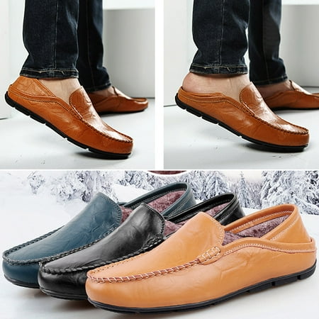 

2017 Men Geniune Leather Shoes without Laces Doug Casual Spring Autumn Gentlemen British Style Shoes