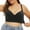 Black, variant on Plus Size Bras for Women Front Closure Bras No Underwire Comfort Wirefree Bras Full Coverage Seamless Bras for Women(Light Yellow,44F)