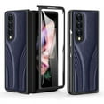 thumbnail image 6 of for Samsung Galaxy Z Fold 3 5G Leather Case With Tempered Glass Protective Phone Cover, 6 of 6