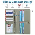 thumbnail image 3 of FALAN MULE Ultra Slim Thin Women Wallet RFID Blocking Card Holder Leather Bifold Ladies Wallet, 3 of 7