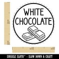 thumbnail image 2 of White Chocolate Text with Image Flavor Scent Self-Inking Rubber Stamp Ink Stamper - Lime Green Ink - Mini 1/2 Inch, 2 of 7
