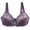 Purple, variant on Full Coverage Lace Minimizer Bra - Plus Size Unlined Underwire for Women 90E
