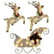 thumbnail image 2 of 3-Piece Outdoor Christmas Sleigh and Deer Scene Decoration Set with LED Lights for Garden and Yard, 2 of 4