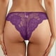 thumbnail image 2 of Gibobby Calzoncillos sexy Calzoncillos de malla de cintura para mujer Bragas de ropa interior de de algodón de color sólido(Morado,G), 2 of 3
