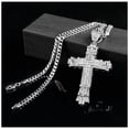 thumbnail image 2 of Cadenas con Dije de Cruz SacredDiamon06 4Pzas Plata Collar Cruz Dije 3.5x5.7cm Metal., 2 of 4
