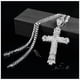 thumbnail image 2 of Cadenas para Obsequio SacredDiamon06 3Pzas Plata Collar Cruz Dije 3.5x5.7cm Metal., 2 of 4