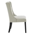 thumbnail image 3 of Alexent 6.8" Fabric Dining Chairs with Rubber Wood Legs in Beige (Set of 2), 3 of 8