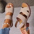 thumbnail image 4 of MKLEKYY Sandalias Casuales para Mujer, Zapatos de Playa, Zapatillas para Mujer, Sandalias Planas para Vacaciones En La Playa 915, 4 of 4