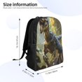 thumbnail image 4 of Honeii Ferocious Dinosaur Print Laptop Backpack for Work, College, Travel, Daily Backpacks for Men Women, Sport Rucksack,Computer Bag, 4 of 8