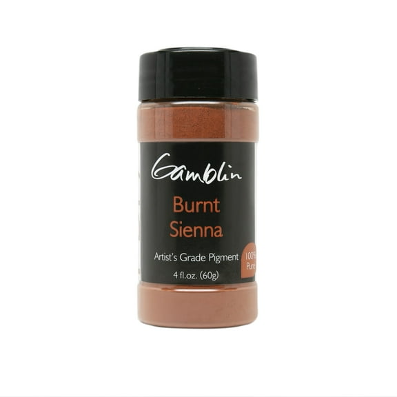 (Price/EA)Gamblin G8060 Dry Pigment 60g Burnt Sienna