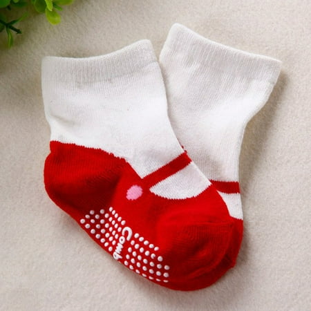 

Well Baby Socks 1-4 Years Unisex Baby Mini Socks Footwear Cute Non-Slip Socks