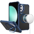 thumbnail image 4 of For Apple iPhone 15 Pro Max Hybrid Metal Camera Stand Ring Sturdy, Compatible with MagSafe, Matte Hard TPU Colorful Edge Cover, XPM Phone Case [Blue], 4 of 11