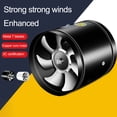 thumbnail image 2 of Washranp Inline Duct Fan Two-way Exhaust Ventilation Fan with Low Noise Thickened Blades Strong Wind Ventilation for Basements Bathrooms Kitchens, 2 of 6
