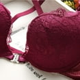 thumbnail image 5 of Ladies Girl Lace Push Up Front Button Underwear Underwear Bra Set 32-36B, 5 of 5
