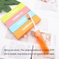 thumbnail image 4 of Vogacara Pack of 2 Folding Toothbrush Portable School Cleaning Traveling Office Gums Soft Hiking Household Toothbrushes cuidado de los oídos Naranja Vogacara BFH000153-02, 4 of 5