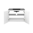 thumbnail image 6 of Modway Bryn 36" Modern Wood/Ceramic Wall-Mount Bathroom Vanity in White/Black, 6 of 8