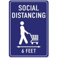 thumbnail image 1 of SignMission OS-NS-SBC-2436-25594 24 x 36 Po Signe de Préavis Coronavirus - Zone de Distanciation Sociale, 1 of 1