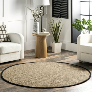 nuLOOM Elijah Seagrass With Border Area Rug or Runner
