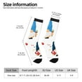 thumbnail image 2 of KLL School Cute Gnomes Print Cool Socks Men's Women's Crew Socks Funny Crazy Novelty Stockings, 2 of 6