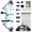 blue, variant on P2.Lightweight Compound Bow Package for Youth, Adults, Beginners & Women,22.5"-30" Draw Length,10-50 Lbs Draw Weight,290fps,Practice and Hunting Bow Archery Set