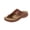 Brown, variant on Blue Womens Solid Color Fish Mouth Wedge Slippers Platform Thick Sole Casual Summer Outdoor Indoor Slip-On