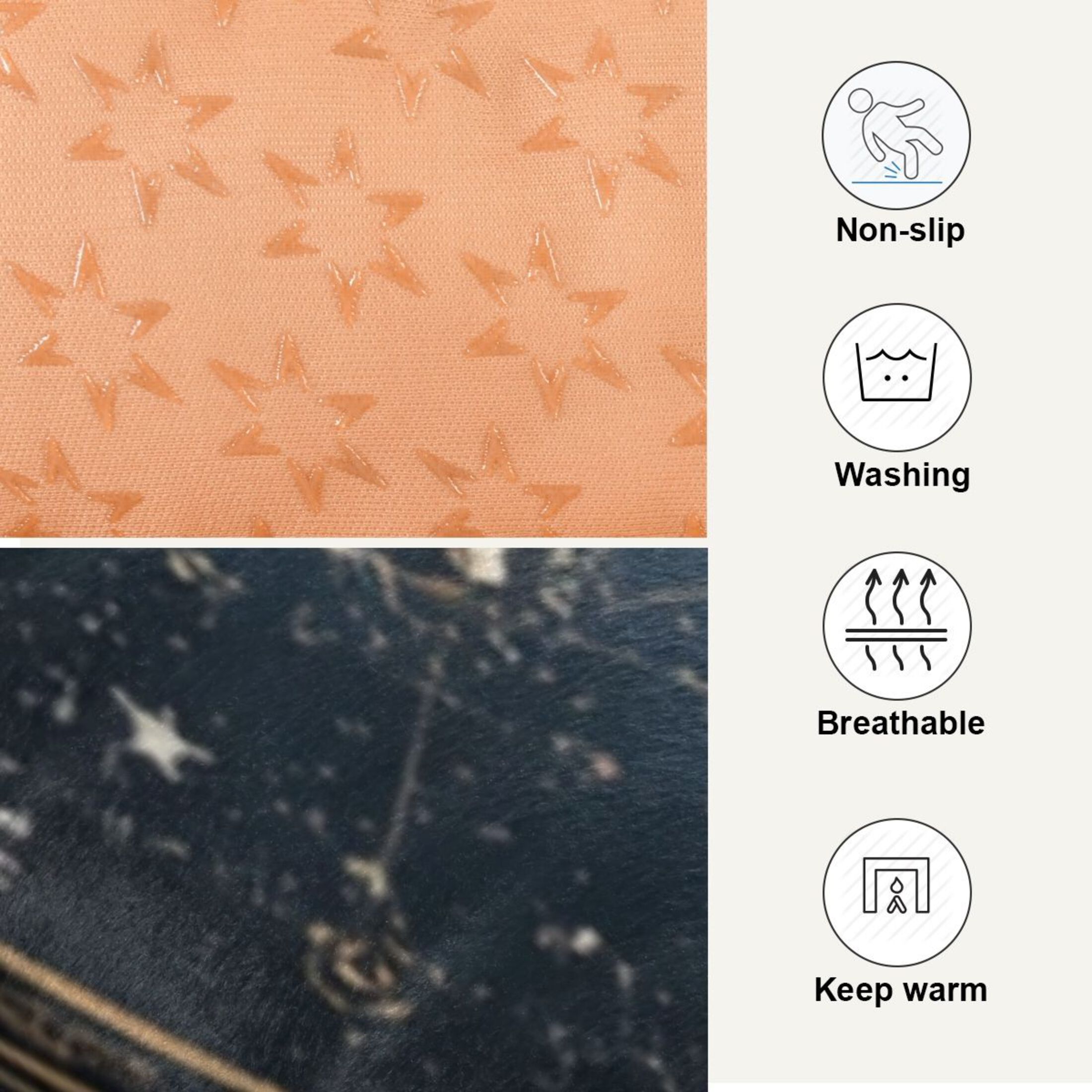 Cozy Mat Pet Bed Indoor Outdoor Warm Soft For Cat Dog Puppy(S/M) A Celestial Map