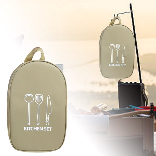 Bolsa portátil con compartimentos para guardar vajilla de exterior, bolsa para tabla de cortar de camping, bolsa para herramientas, bolsa de picnic, bolsa para guardar utensilios de cocina