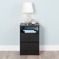 thumbnail image 5 of Prepac Astrid 2-Drawer Nightstand, Deep Black, 5 of 7