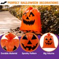 thumbnail image 2 of Joyfy 6 Pcs Halloween Pumpkin Leaf Bags, Plastic Lawn Bags for Yard Fall Leaf Halloween Decorations, Jack o' Lantern Reusable Trash Bag for Party Favor, 2 of 6