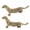 2pcs, variant on Metal Weasels Figurines Statue Collectible Sculpture Home Decor