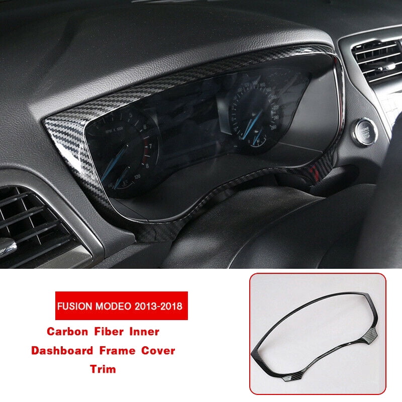 Carbon Fiber Rearview Mirror Frame Cover Trim For Ford Fusion Mondeo 2013-2018 