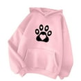 thumbnail image 2 of 2024 Hot Selling Womens Zip Up Hoodies Clearance Sale Fashion Woman Hoodied Long Sleeve T-Shirt Printing Loose Blouse Tops Hoodies Trending Womens Clothes, Pink XXL, 2 of 6