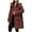 Red, variant on Wancir Women's Mid-Length Parka Winter Outerwear Jacket Soft Fleece Warm Snow Coat