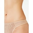 thumbnail image 4 of Sofia Intimates by Sofia Vergara Women's Shine Embroidered Thong Panty, 4 of 6