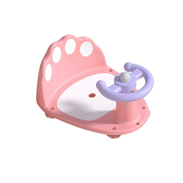 Asiento antideslizante para bañera de bebé Zulema Asiento de baño rosado
