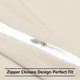thumbnail image 4 of Juego de 2 Fundas de Almohada uxcell Microfibra Cremallera 51x91cm Crema, 4 of 6
