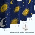 thumbnail image 6 of Blue Sun Moon Star Pattern Shower Curtain 84"x72" ,Bathroom Decorative Shower Curtains Set with 12 Hooks,Modern Waterproof Washable Shower Curtain, 6 of 6