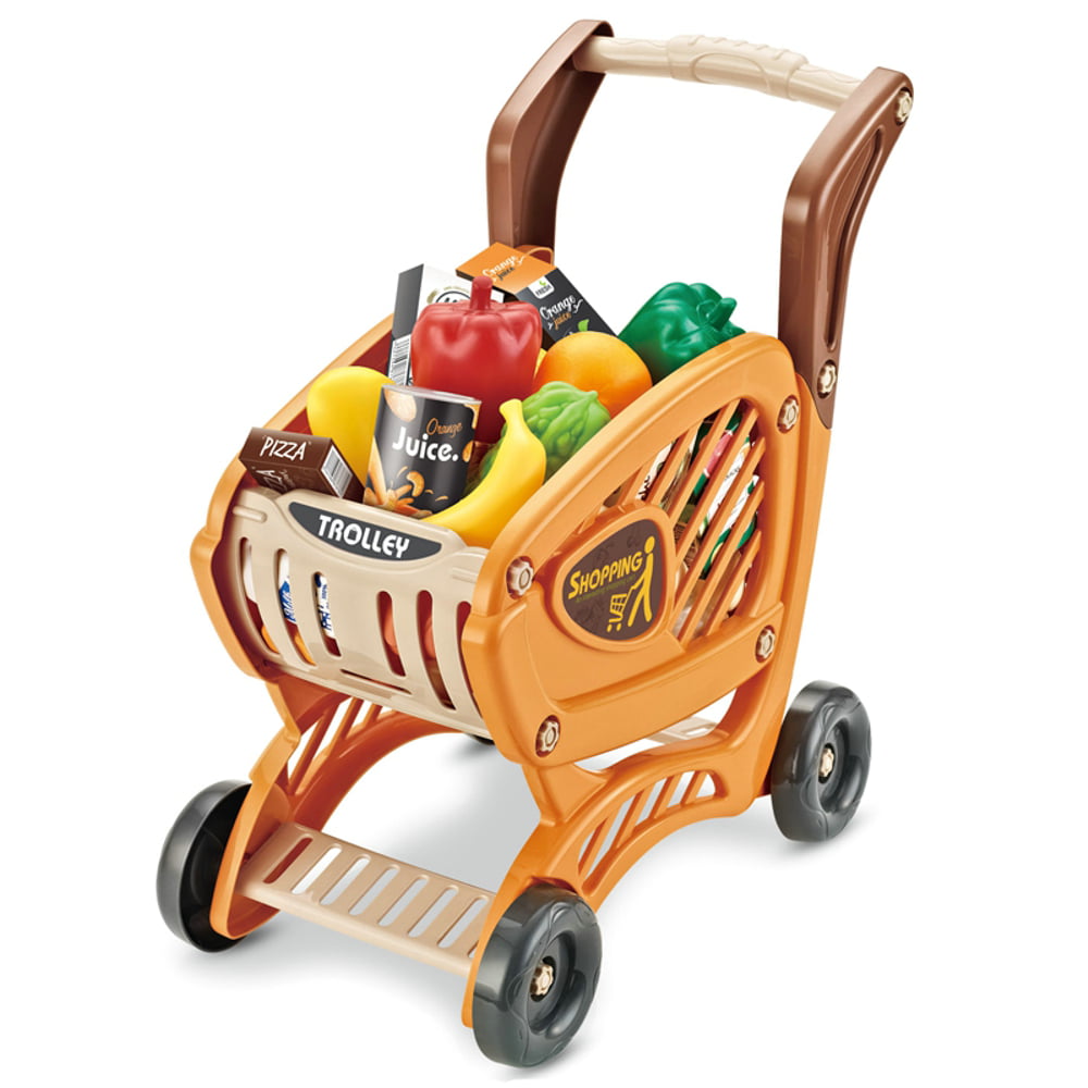Kids Children Mini Shopping Cart Pretend Play Grocery ore Supermarket Trolley JP 