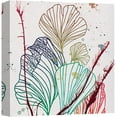 thumbnail image 3 of PixonSign Canvas Print Wall Art Blue, Green & Red Flower Line Art Botanical Wilderness Illustrations Modern Art Glam Colorful Multicolor Pastel for Living Room, Bedroom, Office - 24"x24", 3 of 5