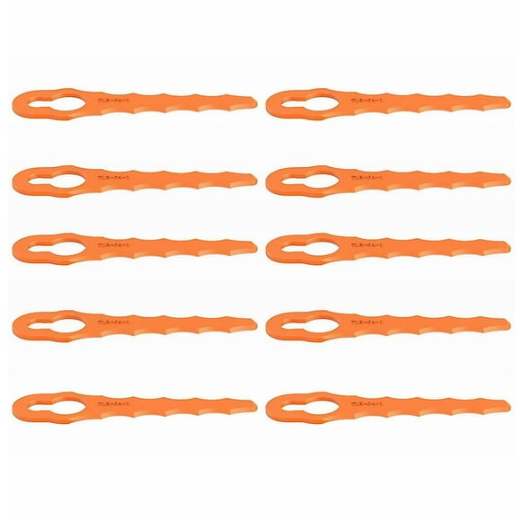 10Pcs TLBR-04-1 ABS Cutting Blades for Worx Lawn Mower Replacement Parts DCQW