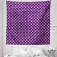 thumbnail image 1 of Edgy Tapestry, Triangles in Purple Tones Geometric Stripes Squares Angles Digital, Fabric Wall Hanging Decor for Bedroom Living Room Dorm, 5 Sizes, Dark Magenta Fuchsia, by Ambesonne, 1 of 1