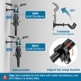 thumbnail image 2 of Housolution Bike Wall Mount,2 Pack EVA Foam Padded up to 48.5 lbs,Heavy-Duty Adjustable Bike Wall Hanger for Road, Mountain and Hybrid Bikes, Garage & Apartment, 2 of 7